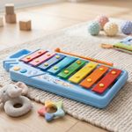 Xilófono Infantil de 8 Notas Tipo Estuche con Diseño de Bluey