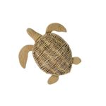 Placa Decorativa de Tortuga Grande 31 x 32 cm Color Natural
