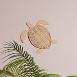 Placa Decorativa de Tortuga Grande 31 x 32 cm Color Natural