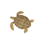Placa Decorativa de Tortuga Grande 31 x 32 cm Color Natural