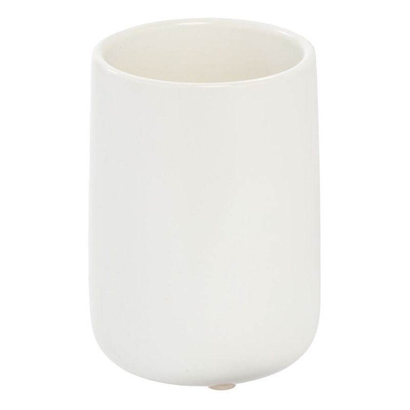 Vaso para Baño Eco Vanity de Cerámica Color Blanco Coco
