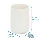 Vaso para Baño Eco Vanity de Cerámica Color Blanco Coco