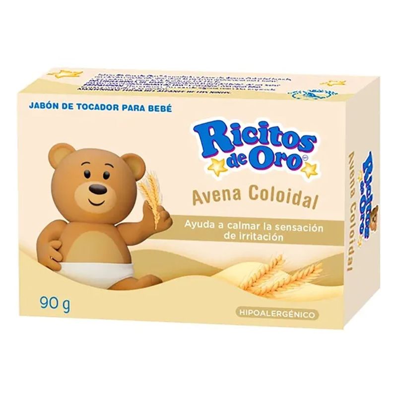 Jabón de Tocador Ricitos de Oro de Avena 90 Grs