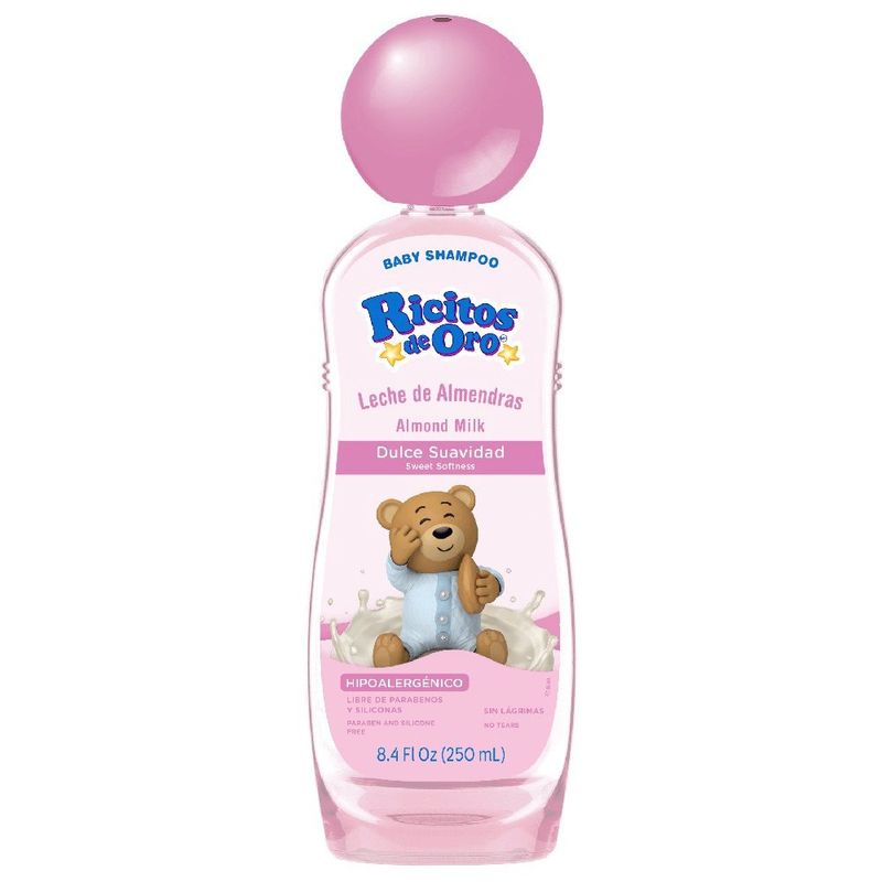Shampoo Hipoalergénica Ricitos de Oro de Leche de Almendras 250 mL