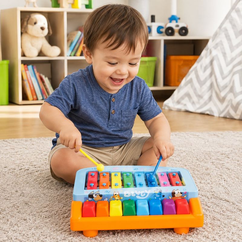 Xilófono Piano de 8 Notas con Diseño de Bluey