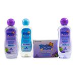 Kit de Baño Hipoalergénica Ricitos de Oro de Lavanda y Lechuga de 4 piezas