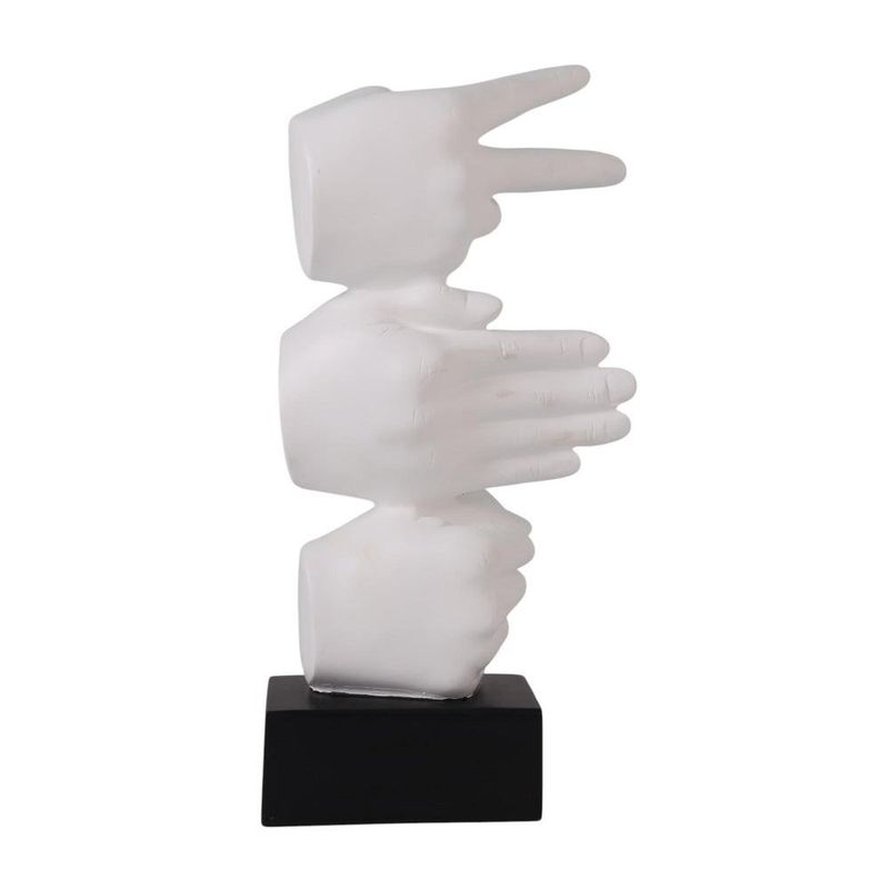 Manos Decorativas con Base 34 cm Color Blanco