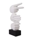 Manos Decorativas con Base 34 cm Color Blanco