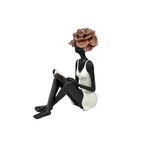 Figura Decorativa Dama Leyendo 24 cm