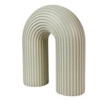 Figura Decorativa Arco Texturizado Color Crema 25.5 x 10 x 29.5 cm