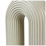 Figura Decorativa Arco Texturizado Color Crema 25.5 x 10 x 29.5 cm
