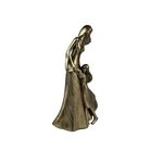 Figura Decorativa Madre e Hija Color Dorado 33.5 cm