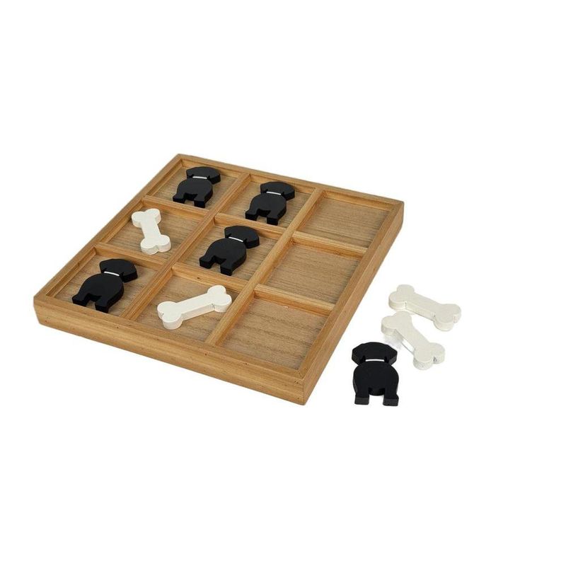 Juego Decorativo de Perro 25 cm Color Natural