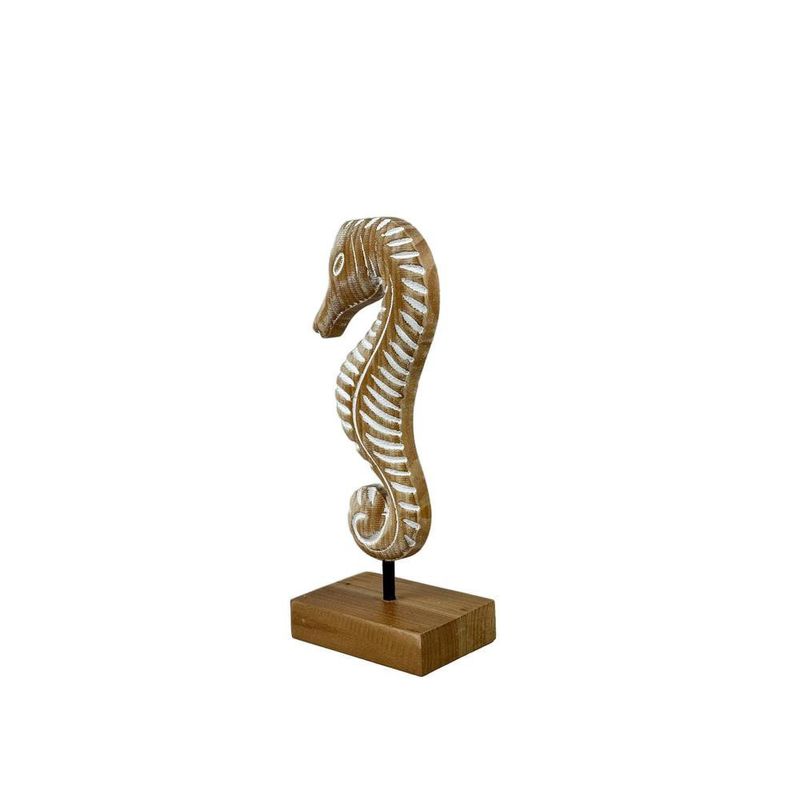 Caballito de Mar Decorativo 10 x 5 cm Acabado Natural