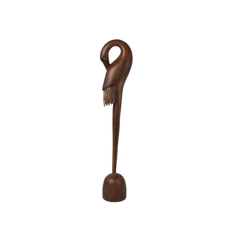 Ave Decorativa Curva 78 cm Color Café
