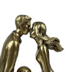 Figura Decorativa Familia Completa Color Dorado 29.3 cm