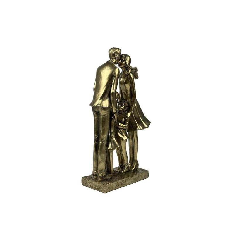 Figura Decorativa Familia Completa Color Dorado 29.3 cm