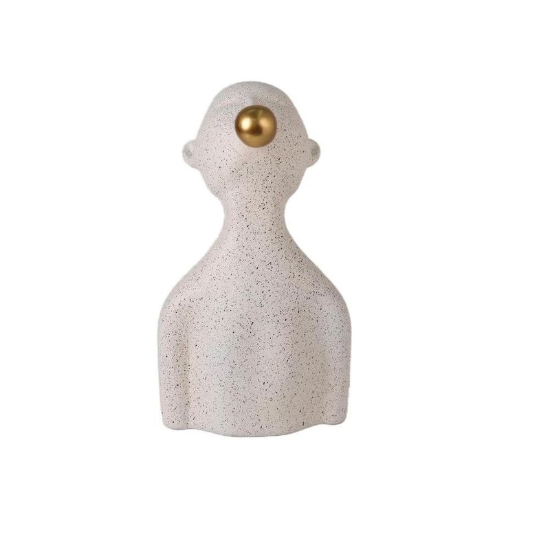 Figura Decorativa con Chicle Color Beige