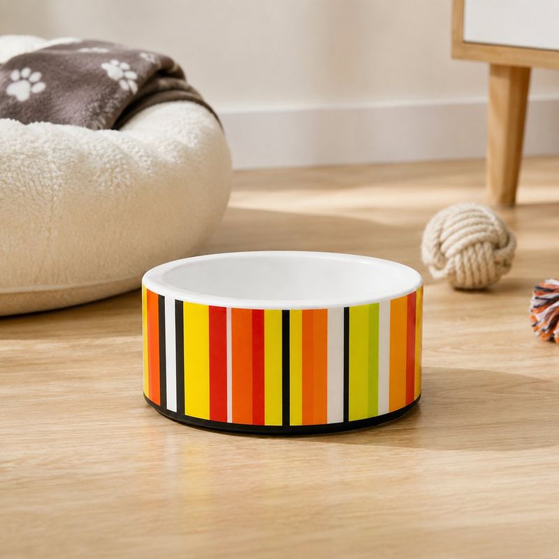 Plato de Melamina Antideslizante Pequeño para Perro - Diseños Surtidos