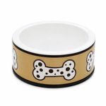 Plato de Melamina Antideslizante Pequeño para Perro - Diseños Surtidos