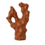 Figura Decorativa Abstracta Alta 27.5 cm Color Café