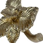 Figura Decorativa de Flor 24 x 14 cm Color Dorado