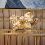 Figura Decorativa de Flor 24 x 14 cm Color Dorado