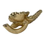 Figura Decorativa de Flor 24 x 14 cm Color Dorado