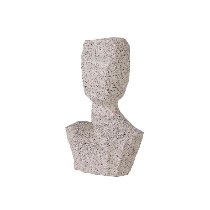 Figura Decorativa Busto Abstracto Color Beige