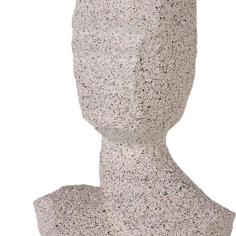 Figura Decorativa Busto Abstracto Color Beige