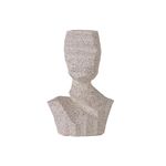 Figura Decorativa Busto Abstracto Color Beige