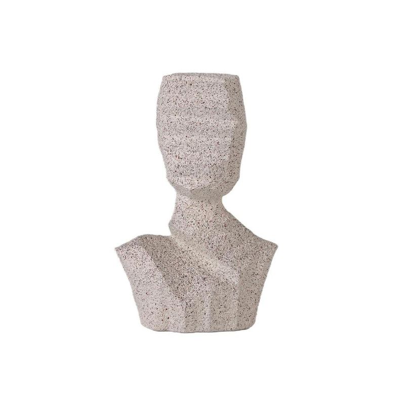 Figura Decorativa Busto Abstracto Color Beige