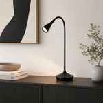 Lámpara LED de Escritorio Negra 2.5W Recargable