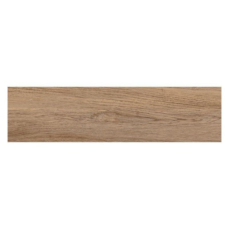 Piso Cerámico Tennessee Amber Color Café Mate de 15.4 x 60 cm en Caja de 1.56 m²