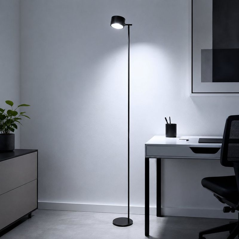 Lámpara LED Negra Multifunción 4 en 1 Recargable con Control de Temperatura