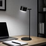 Lámpara LED Negra Multifunción 4 en 1 Recargable con Control de Temperatura