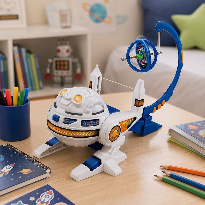 Kit Educativo STEM Giroscopio Espacial con 6 Experimentos Multicolor