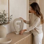 Escultura Decorativa Enigma Color Beige