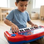 Teclado Musical Infantil de Spider-Man con 24 Teclas y Luces