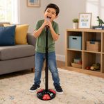 Micrófono Infantil con Base Ajustable y Conexión MP3