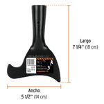 Luco Platanero de Acero al Carbono con Filo sin Mango 18 x 14 cm Negro