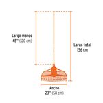 Rastrillo Abanico de Plástico Flexible de 23 Dientes con Mango de Madera 48 Plg