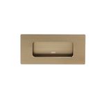 Halador de Embutir de Aluminio para Muebles 124 mm Color Dorado