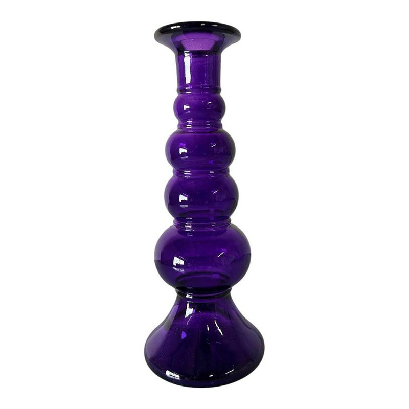 Candelero para Vela con Diseño de Círculos Color Morado