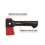 Hacha Cazadora de Acero al Carbono 1 lb con Mango de Nylon y Funda 9 Plg
