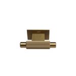 Botón Moleteado de Acero Inoxidable 304 para Muebles 25 mm Color Dorado