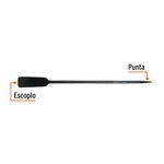 Barra Cavadora de Acero Medio Carbono con Escoplo 102 mm y Diámetro 1 Plg x 120 cm