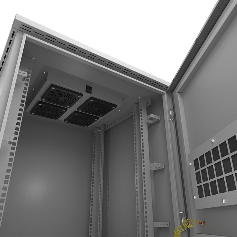 Gabinete Exterior para Redes Nexxt 6U 60 x 60 cm con Montaje en Poste IP55