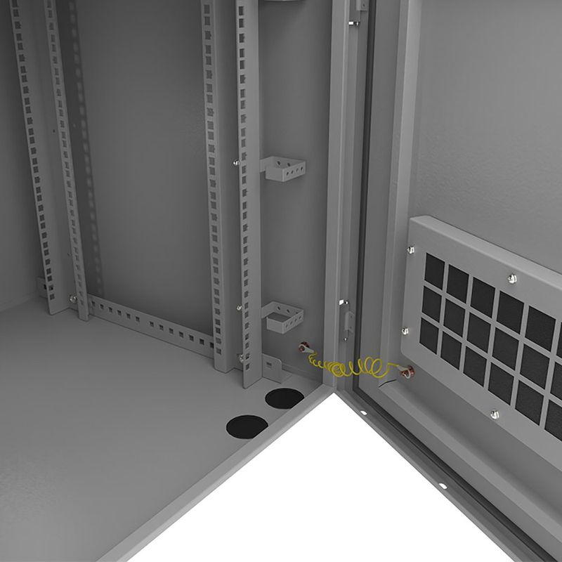 Gabinete Exterior para Redes Nexxt 6U 60 x 60 cm con Montaje en Poste IP55