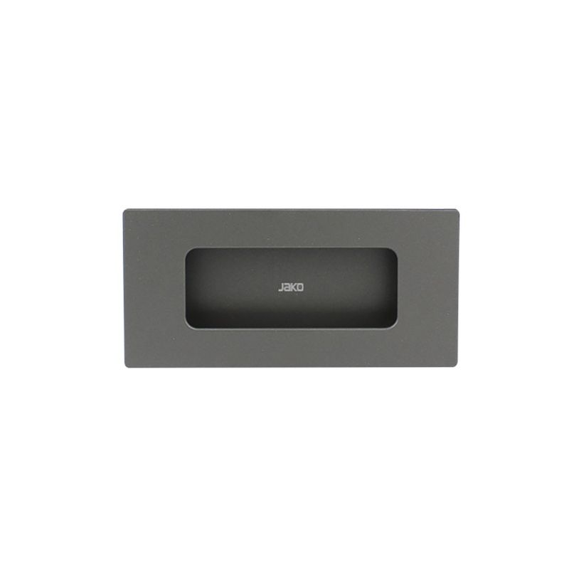 Halador de Embutir de Aluminio para Muebles 124 mm Color Gris